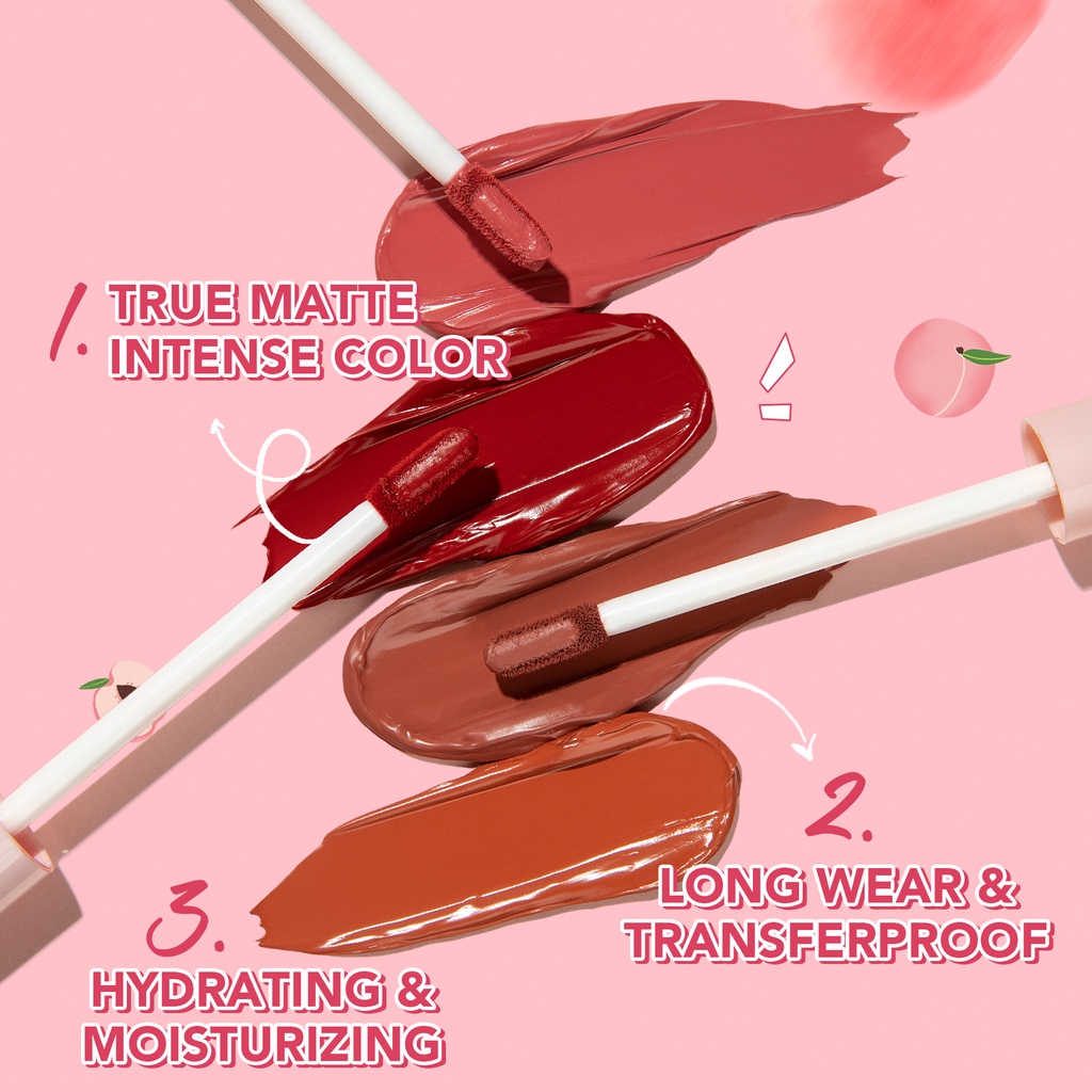 YOU Simplicity Matte Lip Color | Transferproof | Pigmented Lipstick | Melembapkan ( YOU MAKEUPS OFFICIAL STORE )