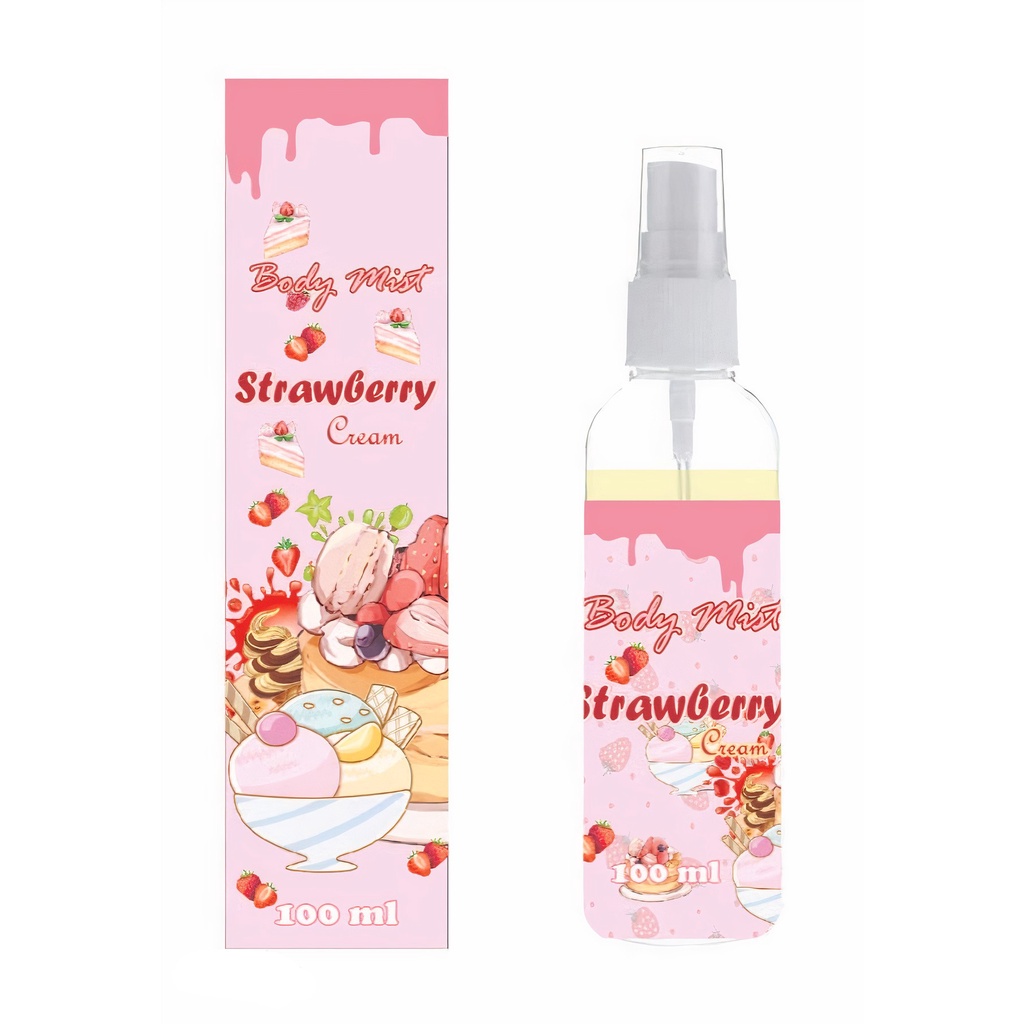 Kanzo - Parfum Body Mist Coklat 100ml / Parfum Body Mist Melon 100ml / Parfum Wangi Tahan Lama