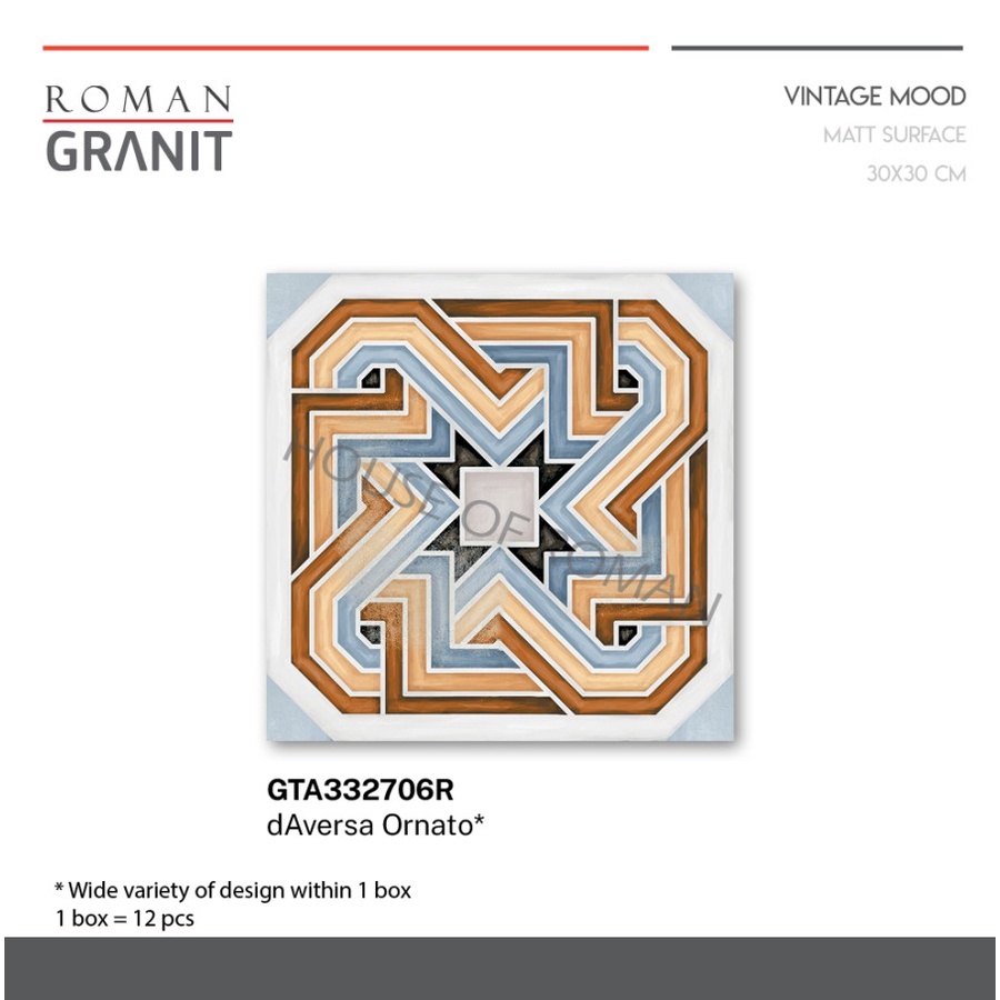 ROMANGRANIT DAVERSA ORNATO 30X30 GTA332706R (ROMAN GRANIT)