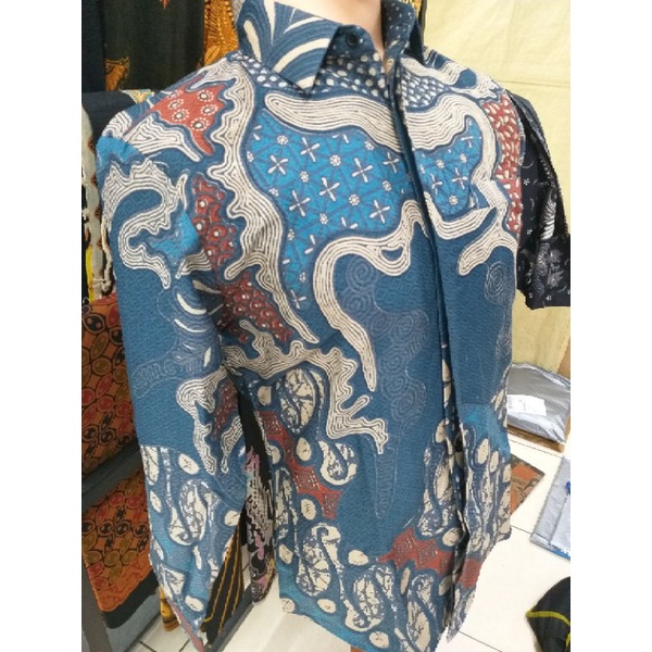 BATIK DOBBY PREMIUM BAJU kemeja batik pria lengan PANJANG terbaru ORIGINAL modern BSO OFFICIAL