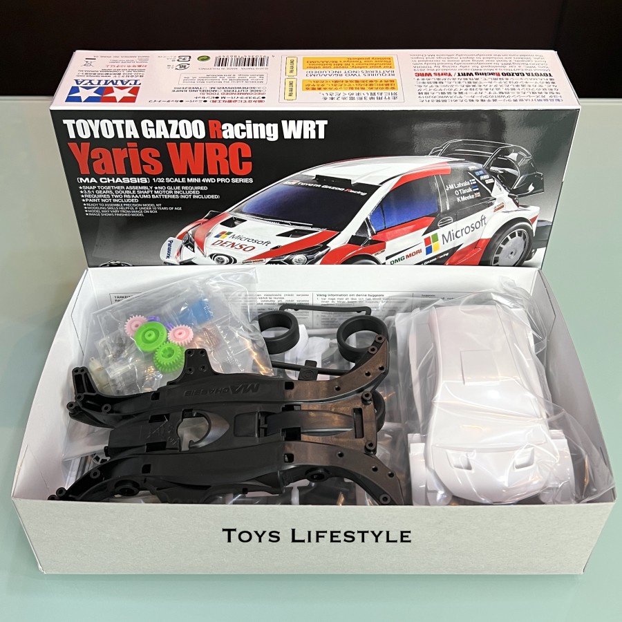 Mainan Rakit Mobil Tamiya Mini 4WD - Yaris WRC (ORIGINAL)