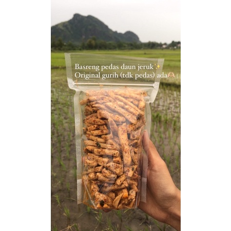 

Basreng pedas daun jeruk / Original