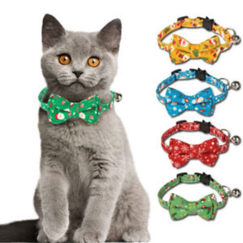 Kalung Pita Lonceng Kucing/Anjing Lucu Pet Collar Bell