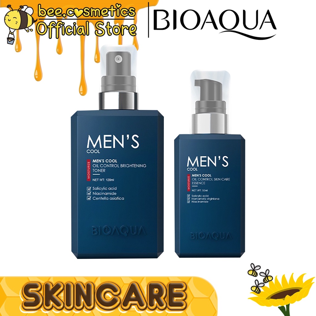 BIOAQUA MEN'S SKINCARE SERIES ( ESSENCE OIL CONTROL 50ML / TONER OIL CONTROL 120ML )