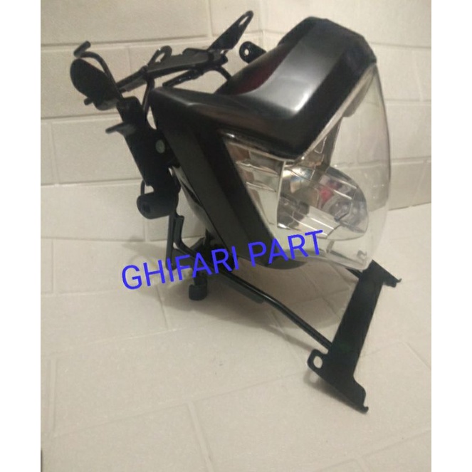 Paket Lampu Depan Vixion Old Batok Kepala Lampu Depan Vixion Old Plus Breket Lampu Dudukan Plat Nomo