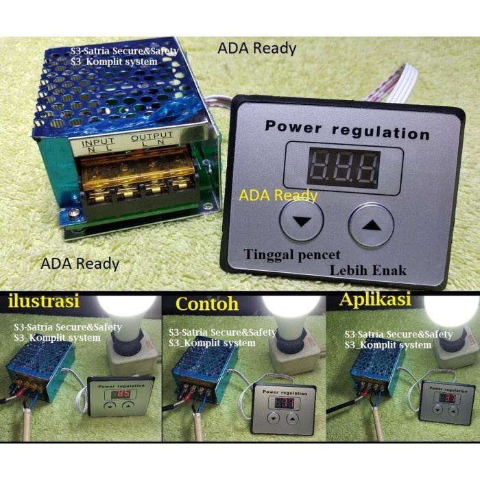 Power Regulation Dimmer Digital AC 220V 4000W SCR Speed Controller