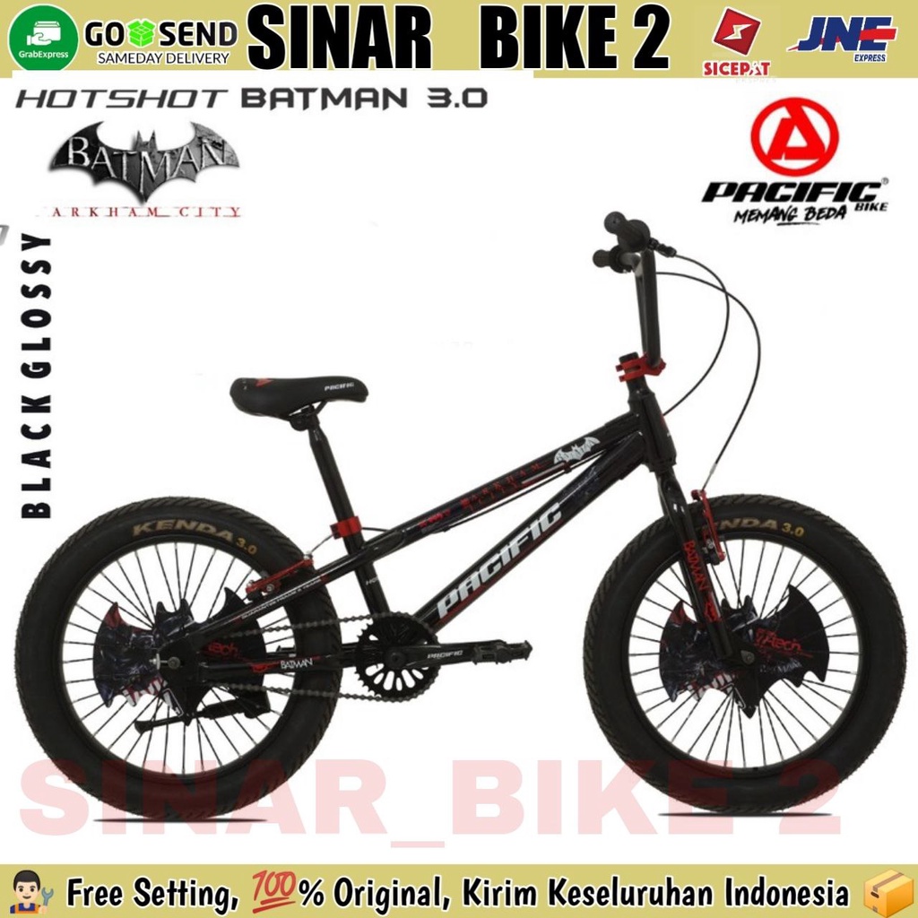 Sepeda Anak BMX PACIFIC HOTSHOT BATMAN Ban Jumbo 3.0