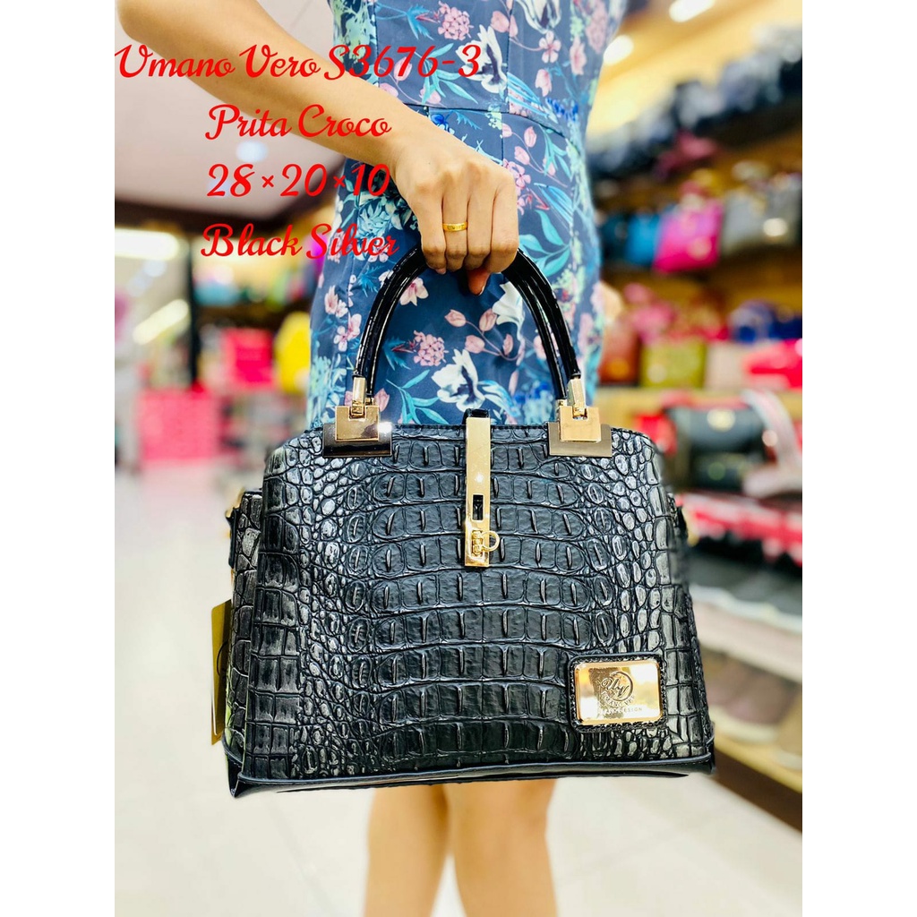 UMANO VERO PRITA CROCO FULL 3676-3 TAS WANITA MODIS