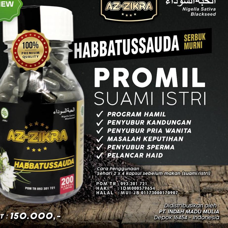 

♤ ASLI 100% HABBATUSSAUDA AZ ZIKRA 200 KAPSUL ➻