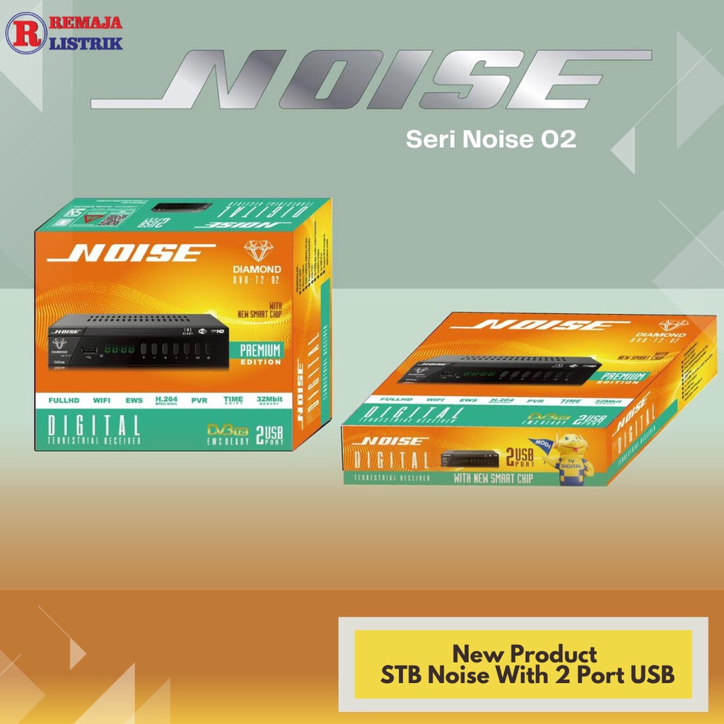 STB TV Digital Noise Diamond / Set Top Box Noise DIAMOND DVB T2 02 SNI (2 Port USB)