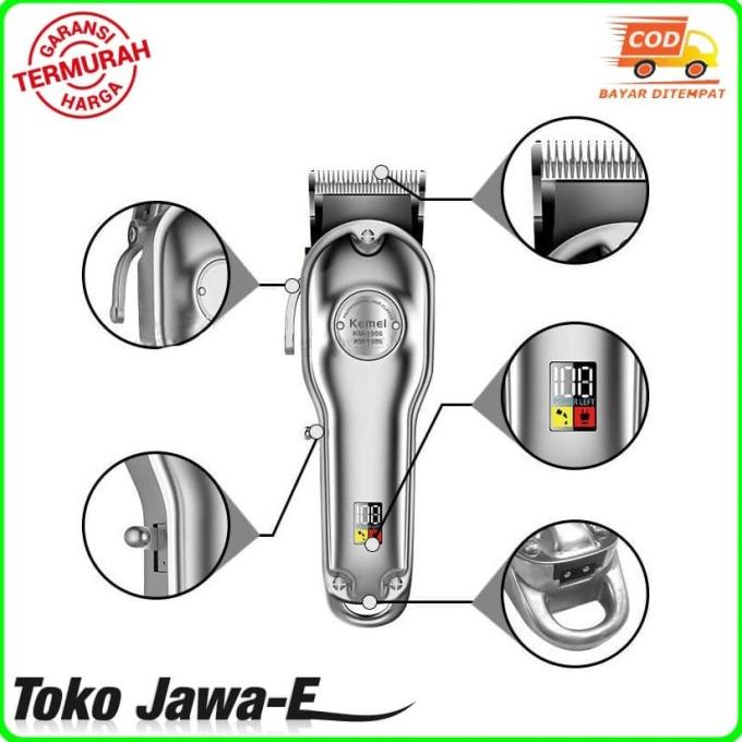 Alat Cukur Kemei KM-1986 Hair Clipper Trimmer Cordless Professional