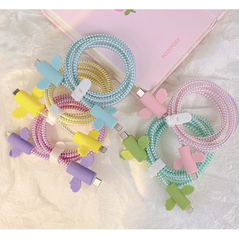 Colorful Wings Pelindung Kabel Cas HP Lucu Universal Cable Charger Protector