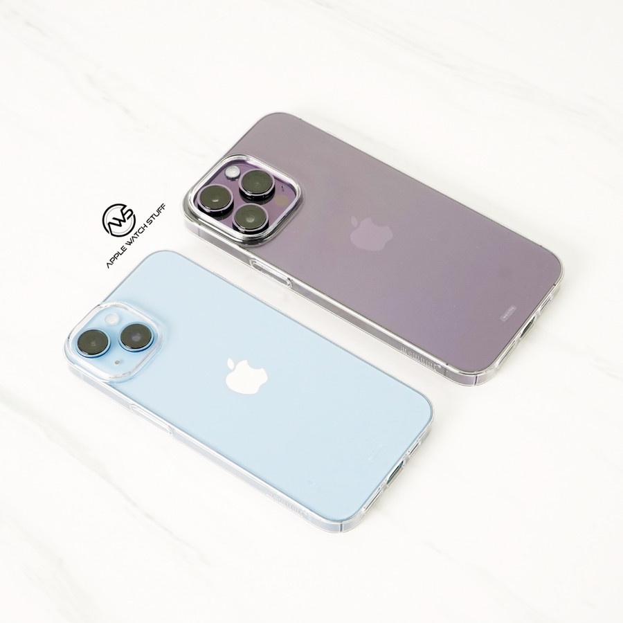 Memumi Crystal PC Clear Case for iPhone 14 14 Plus 14 Pro 14 Pro Max