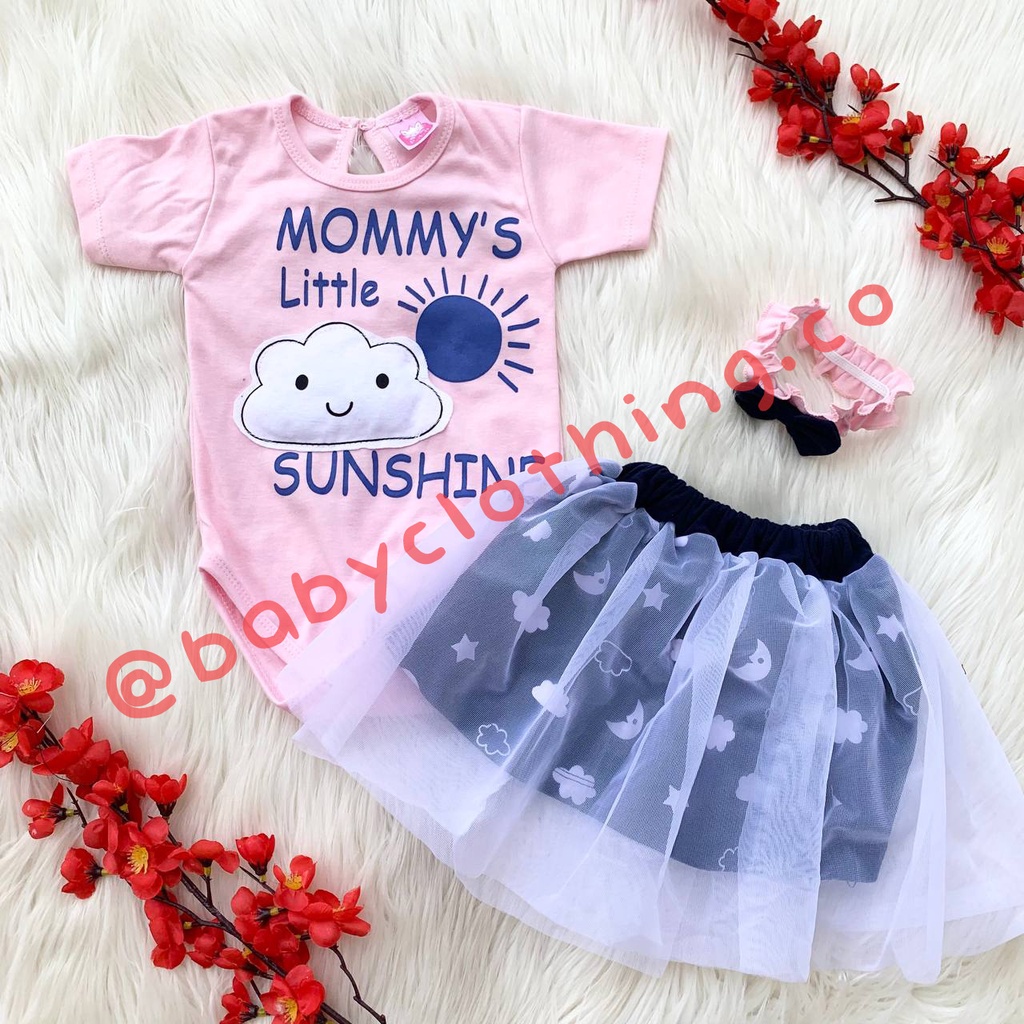 Jumper rok bandana gambar lucu bestseller fashion anak bayi cewek perempuan murah kekinian ootd -mom