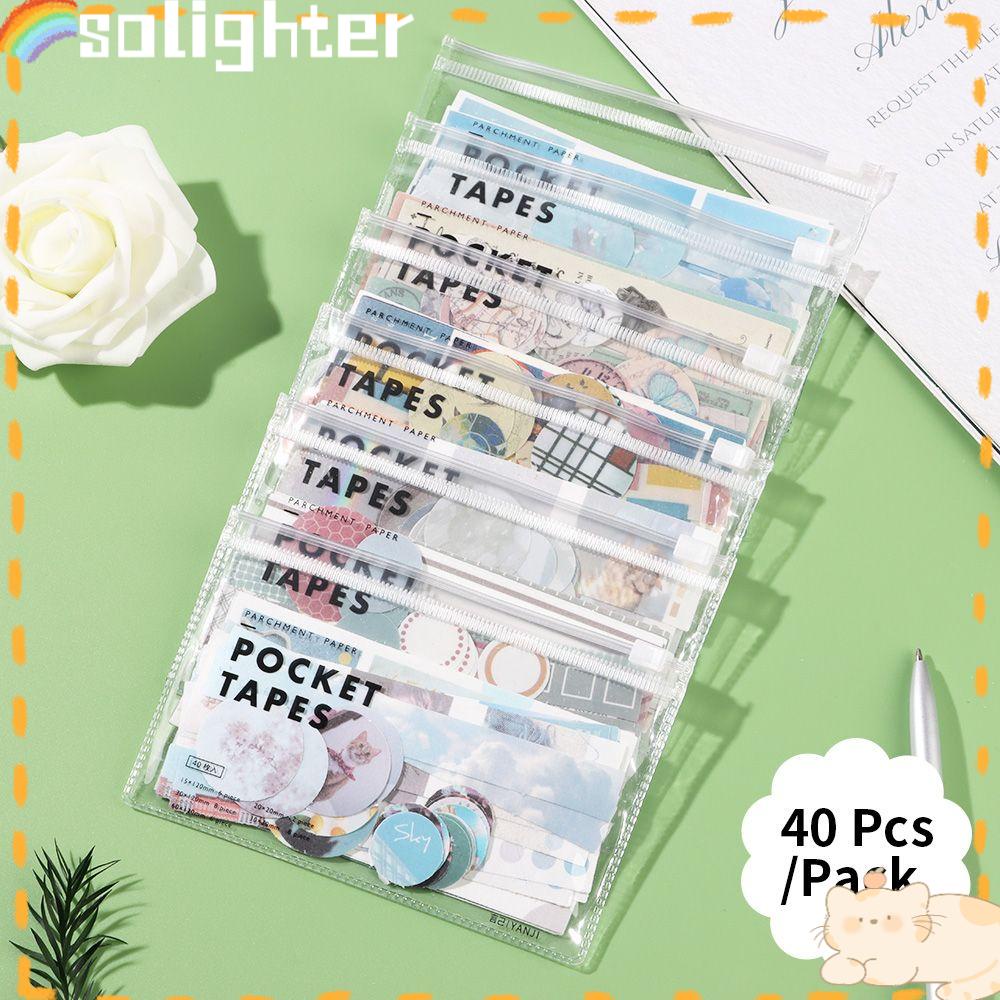 Stiker Akun Tangan SOLIGHTER Lucu Album Diary DIY