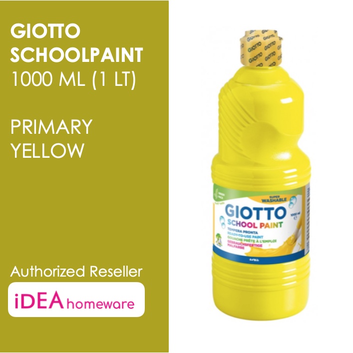 

Giotto School Paint Primary Yellow 1000 ml Cat Air Poster Lukis Warna Kuning 1 Liter