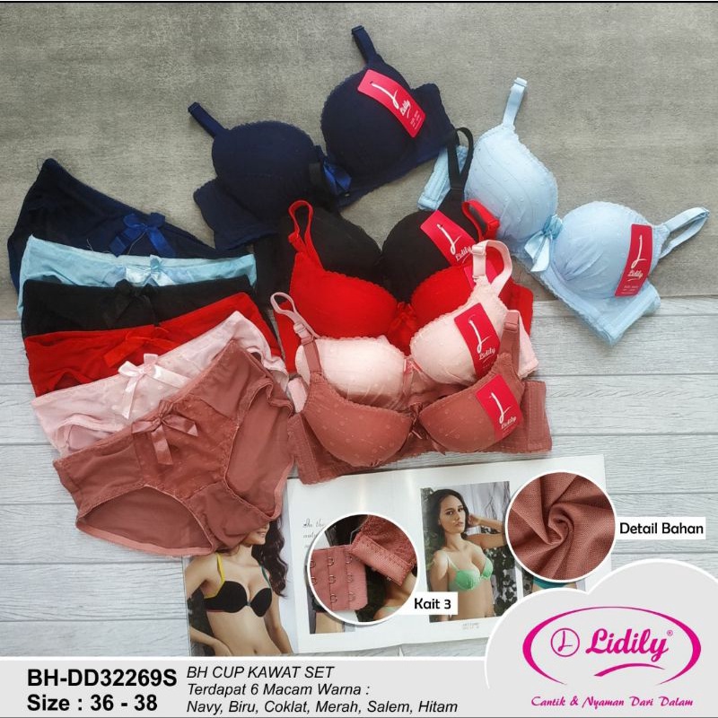 LYDYLY BRA SET - BH SET BAHAN LACE 32269 BERKAWAT