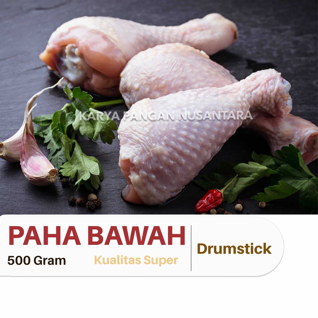 

PAHA AYAM DRUMSTICK PAHA BAWAH AYAM PAHA PENTUNG FRESH FROZEN 500GR