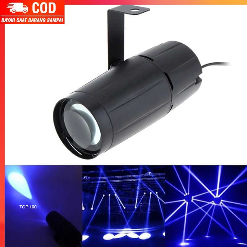 ( 100% BARANG ORI ) YOUTOPCOOL Lampu Sorot Panggung Spotlight DJ Disco Party Cool Blue 3W - YS-P02