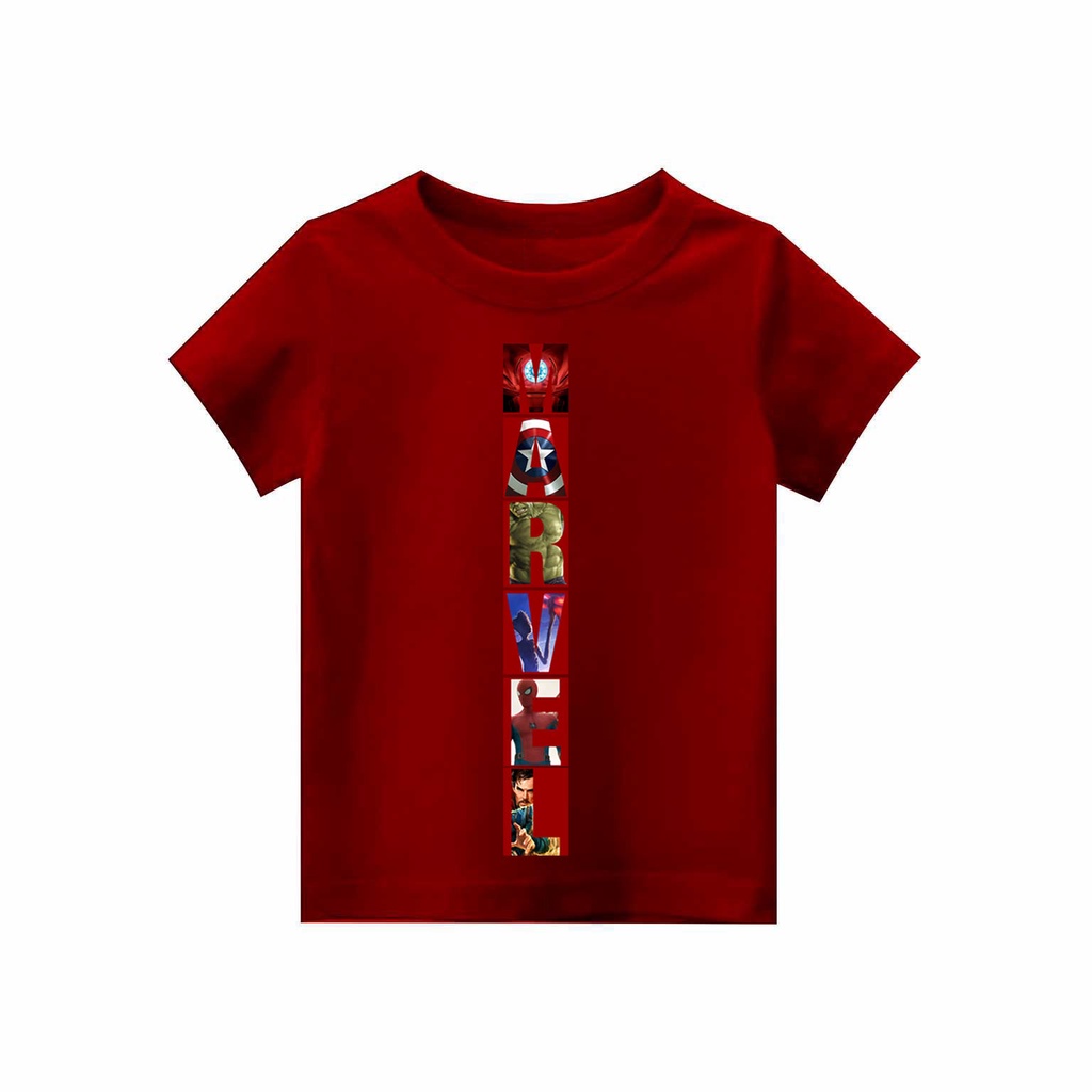 Kaos Anak laki-laki Marvel puzzle | kaos cotton combed 30s printing | Kaos Distro anak