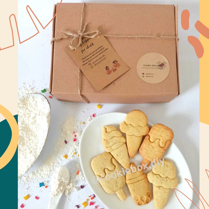 

Terlaris ✨ - cookies diy kit Ice Cream boba |cookies decoration kit | hampers 2.1.23