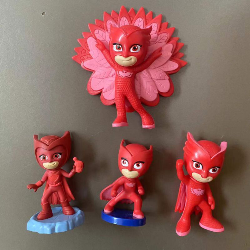 Mainan Figure PJ Mask Catboy Owlette Satuan Miniatur Hiasan Topper Murah