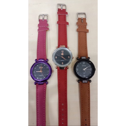 Jam Tangan Kulit Wanita Fashion Korea JamTangan Cewe