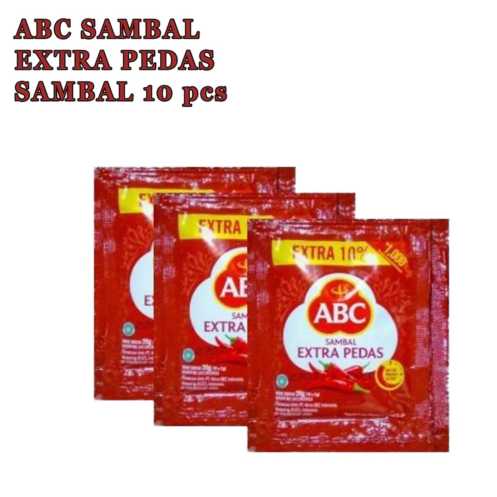 SAMBAL ABC * EXTRA PEDAS * 10 SACHET 15g