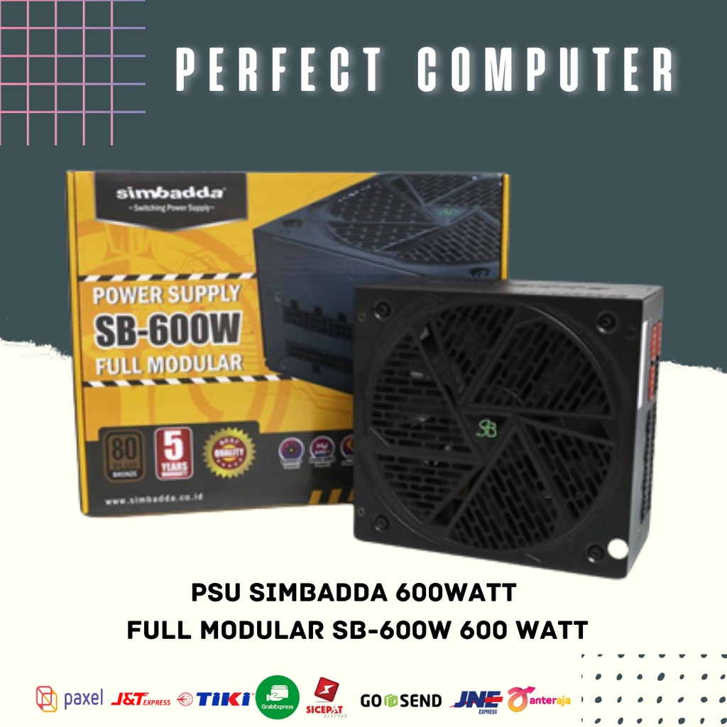 PSU SIMBADDA 600Watt FULL MODULAR SB-600W 600 watt