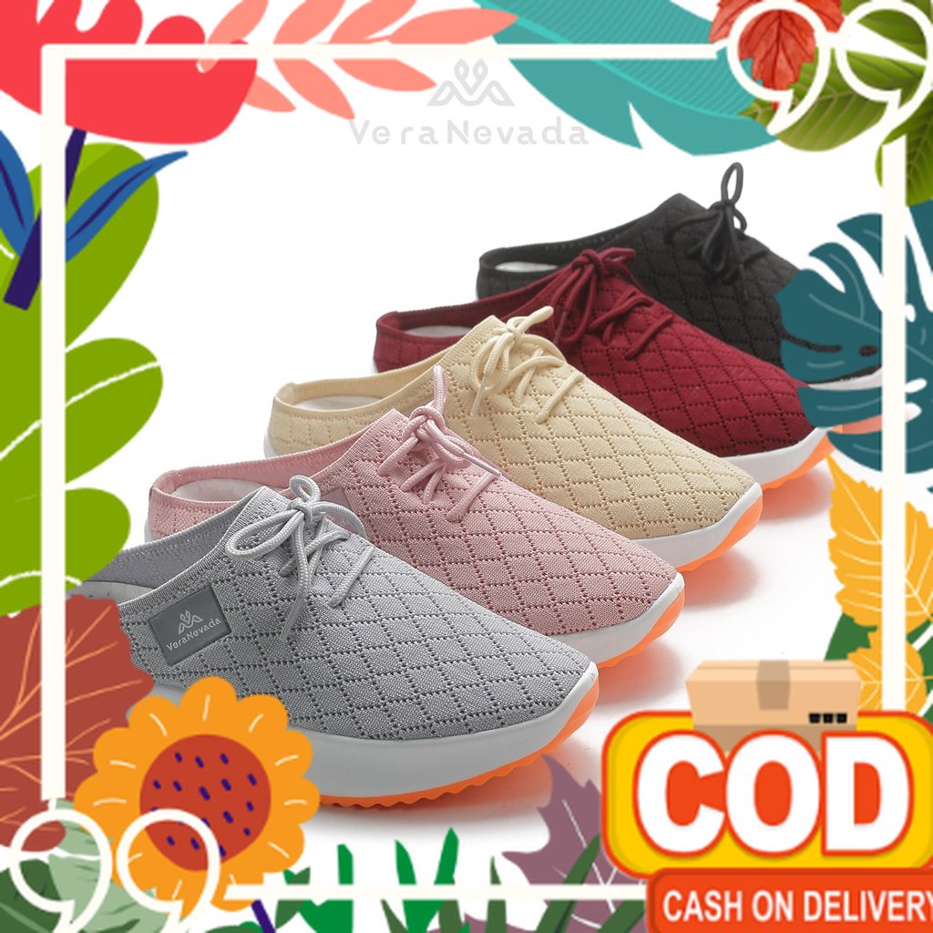 sol Kuat Tidak licin / Vera Nevada Sepatu Casual Slop Sneaker Wanita Shoes A01
