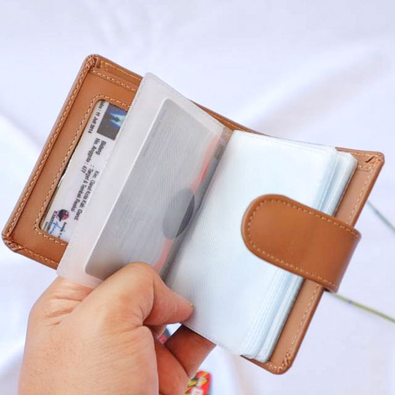 Dompet Kartu Pria/Wanita 100% ORIGINAL Kulit Asli Fullup Premium