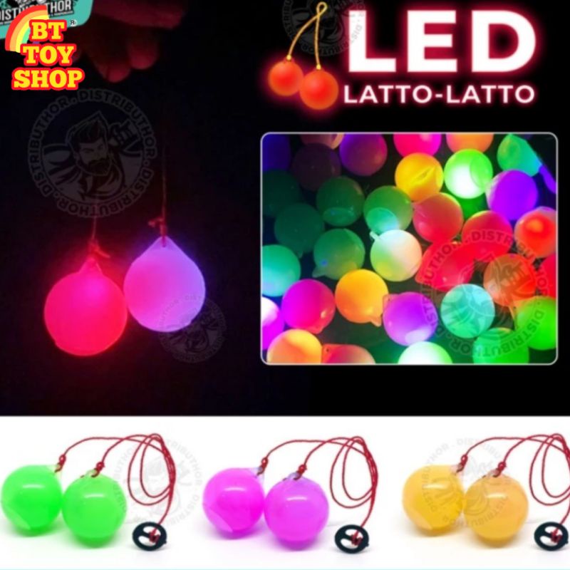 Lato Lato LED dengan Lampu Dan Menyala