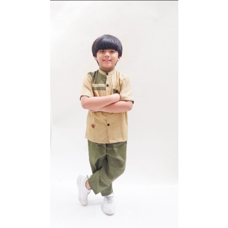 Flashkids Baju Koko Anak Laki  4-12 Tahun