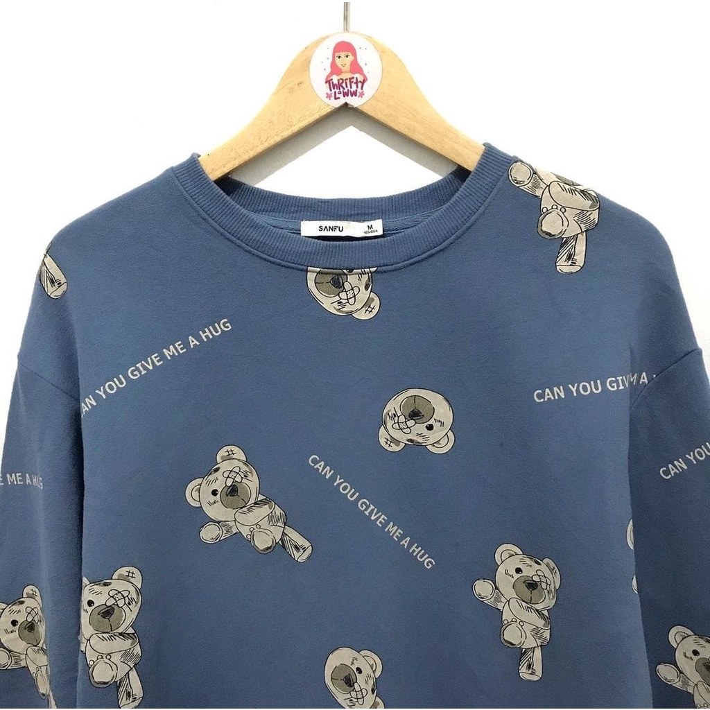 SICK BEAR PULL PRINT SWEATER WANITA OVERSIZE - CREWNECK WANITA TERBARU