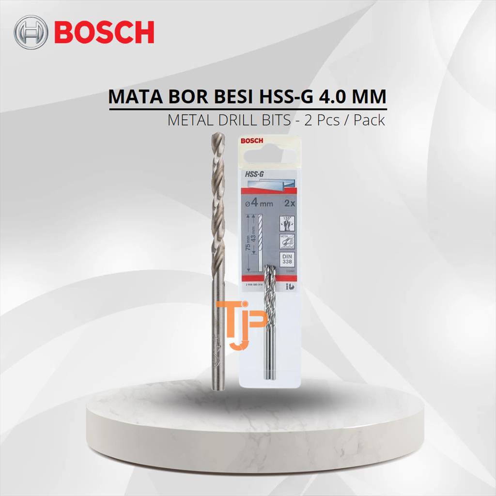 BOSCH MATA BOR BESI HSS G 4 MM - 2 PCS / PACK PN.2608585916