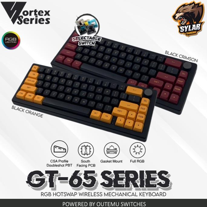 VortexSeries GT65 / GT-65 RGB Hotswap Wireless Mechanical Keyboard