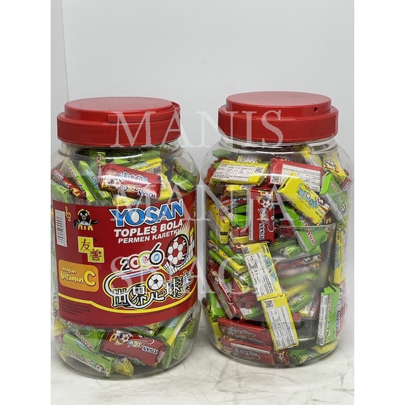 

Permen Karet Yosan Toples Bola isi 200 x 2gr