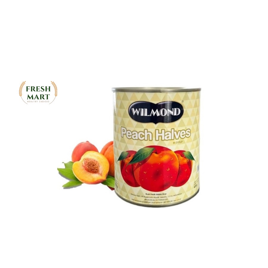

Wilmond Peach Halves in Light Syrup Africa 825g - Buah Persik Syrup.