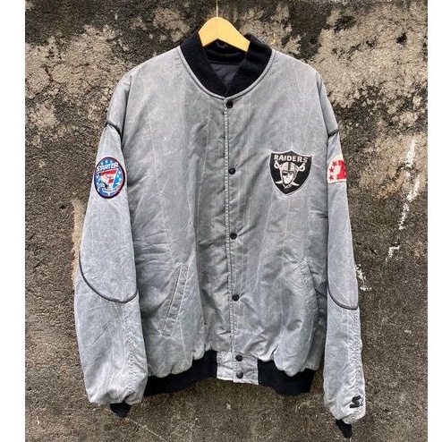 Varsity Jacket Vintage 90s Los Angeles Raiders Starter  Size XL to XXL