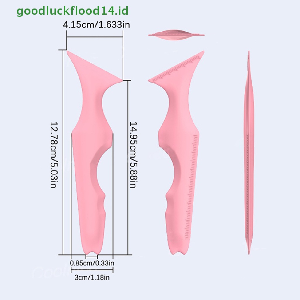 [GOOGFOUR] Resusable Silicone Eyeliner Ruler Tool Alat Bantu Makeup Multifungsi [TOP]