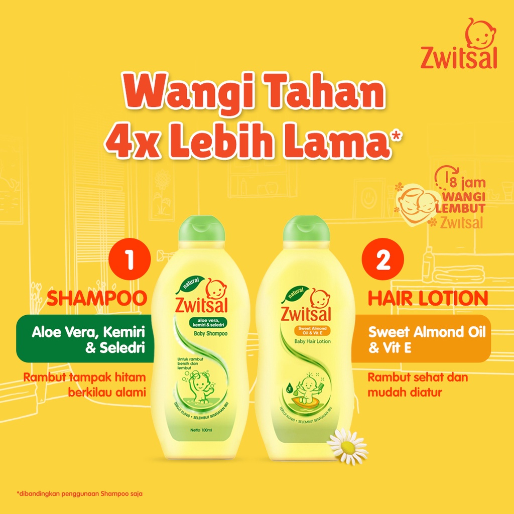 Zwitsal Hair Lotion Aloe Vera Kemiri Seledri - Pelebat Penyubur Rambut Bayi