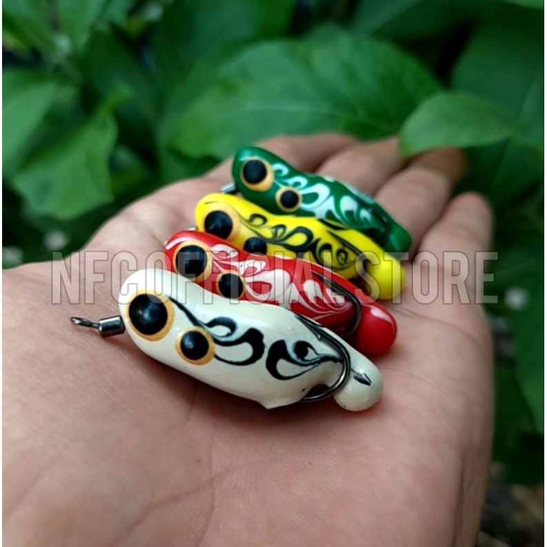 Soft frog Geol 4,5 cm 4 gram Super lentur, Kuat &amp; Anti mocel Auto WTD Umpan Gabus &amp; Toman