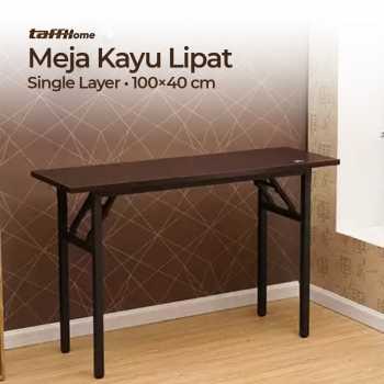 TaffHOME Meja Kayu Lipat Foldable Desk 100x40CM - DN04/DN03