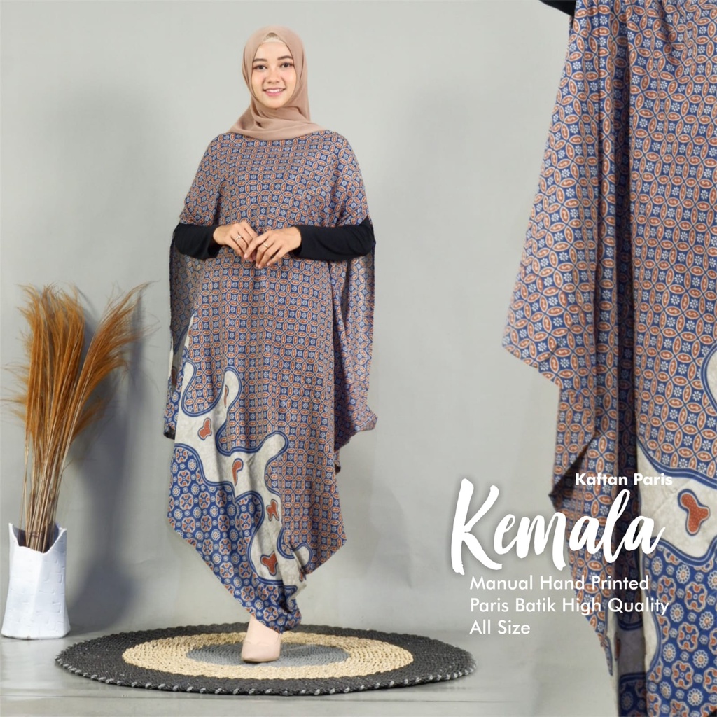kemala kaftan abaya pakaian baju gamis dress syari longdress maxy maxi batik solo jumbo big all size