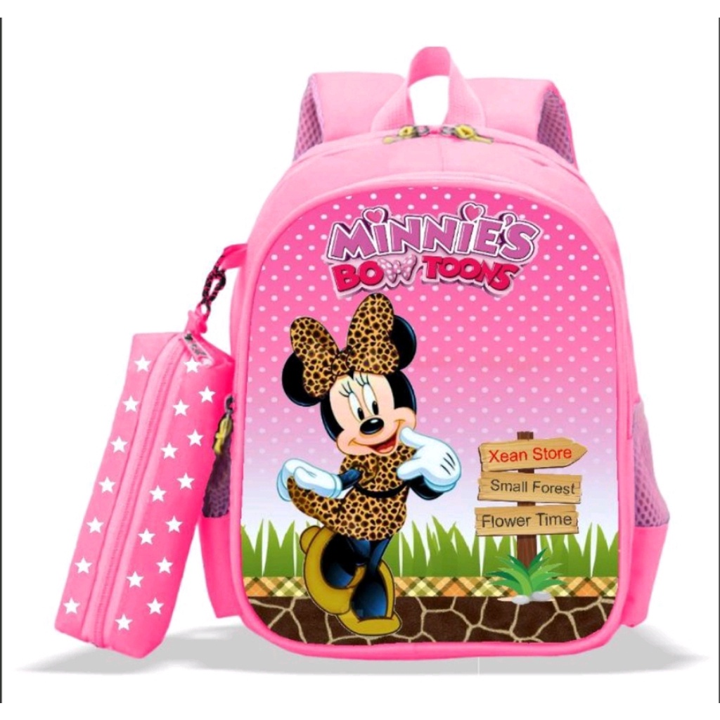 Tas Anak MIckey minnie mouse Mouse Tas Ransel Anak Motif Karakter Lucu Bisa COD