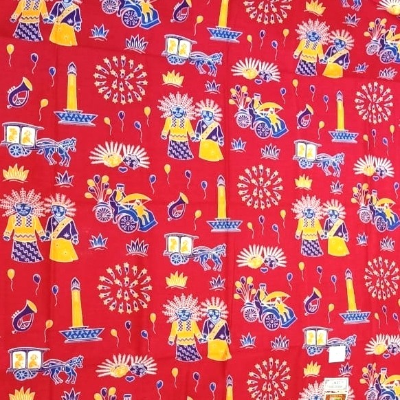 Batik Kain Panjang Motif Ondel Ondel