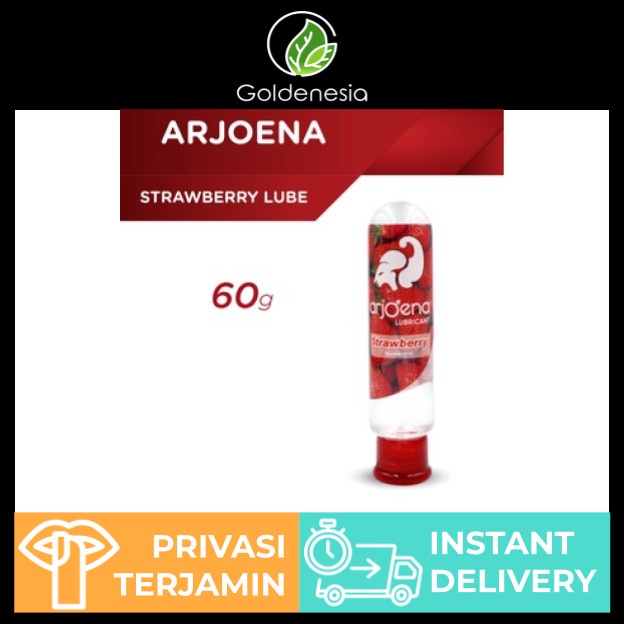 (TERLARIS) Arjoena - Strawberry Lube 60gr | Pelumas Lubricant Kondom