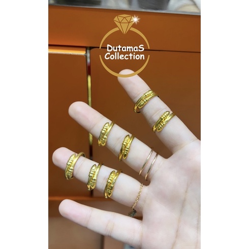 PROMO Cincin Sanglit Dewasa Berat 0,5gram Emas Asli Kadar 375%