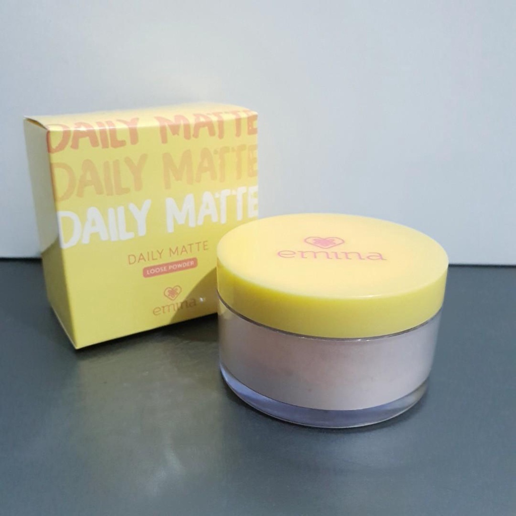 Qeila - Emina Daily Matte Loose Powder 20 g - Bedak Tabur Ringan Hasil Matte Oil Control