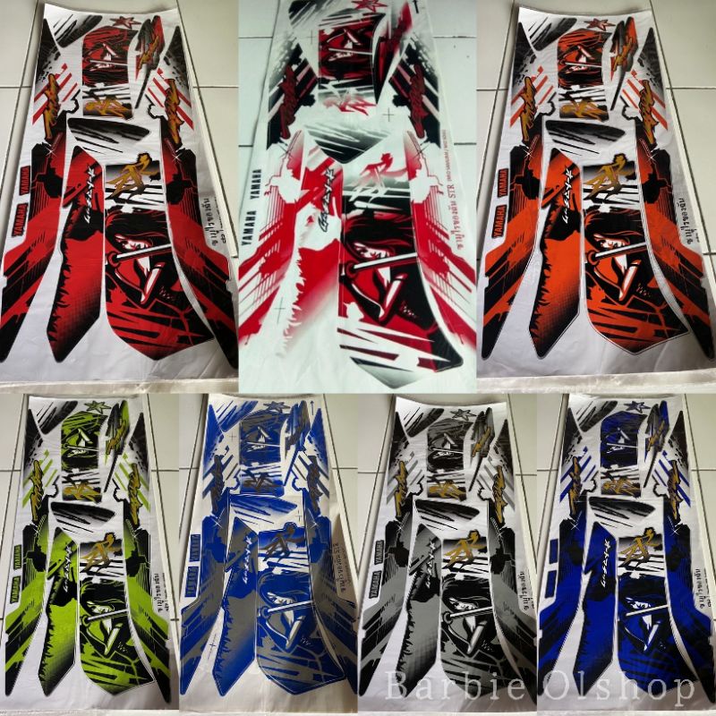 (BISA COD) Striping Stiker Variasi Thailand Motor Yamaha Mio Soul Karbu Samurai - Mio Soul Lama